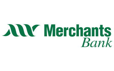 Logo for Merchants Bank.